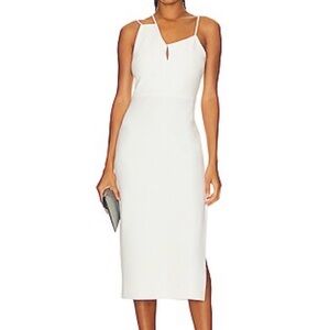 Amanda Uprichard White Midi Dress